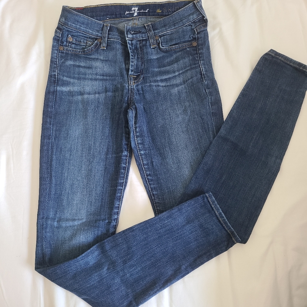 7 For All Man Kind The Skinny Jeans Size 25